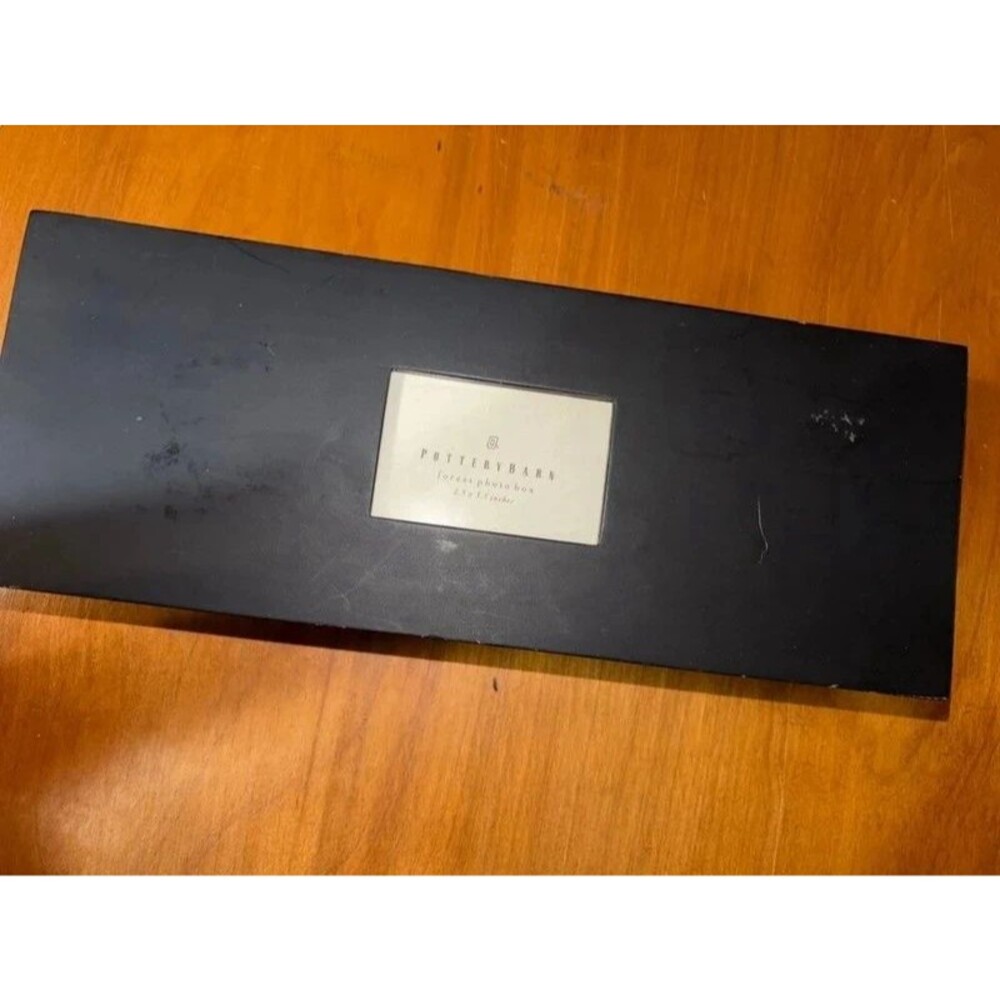 Pottery Barn "Forest" sliding-lid Photo Box